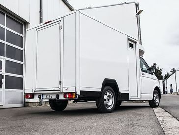 Werttransporter von RKB: Heckansicht