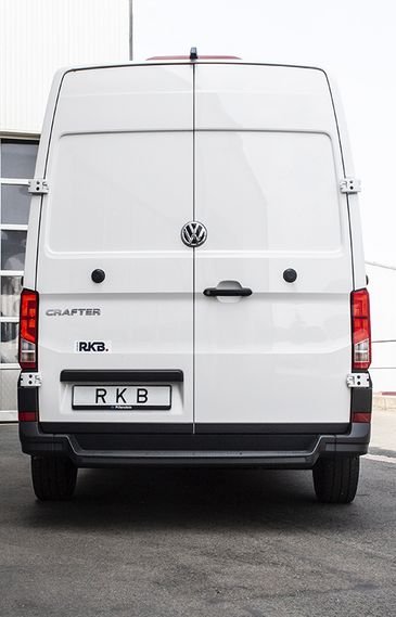 RKB-Delivery als Kastenwagenausbau: Heckansicht VW-Crafter