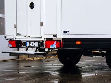 KEP-Fahrzeug von RKB: Detailansicht Heck