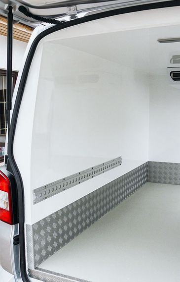 Kühlfahrzeug von RKB: Innenansicht des Kühlraums