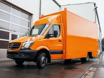 Kanalfahrzeug von RKB auf einem Mercedes-Benz-Sprinter-Fahrgestell