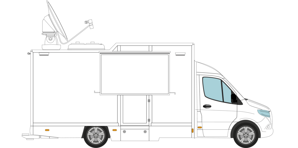 Visualisierung SNG-Übertragungswagen von RKB